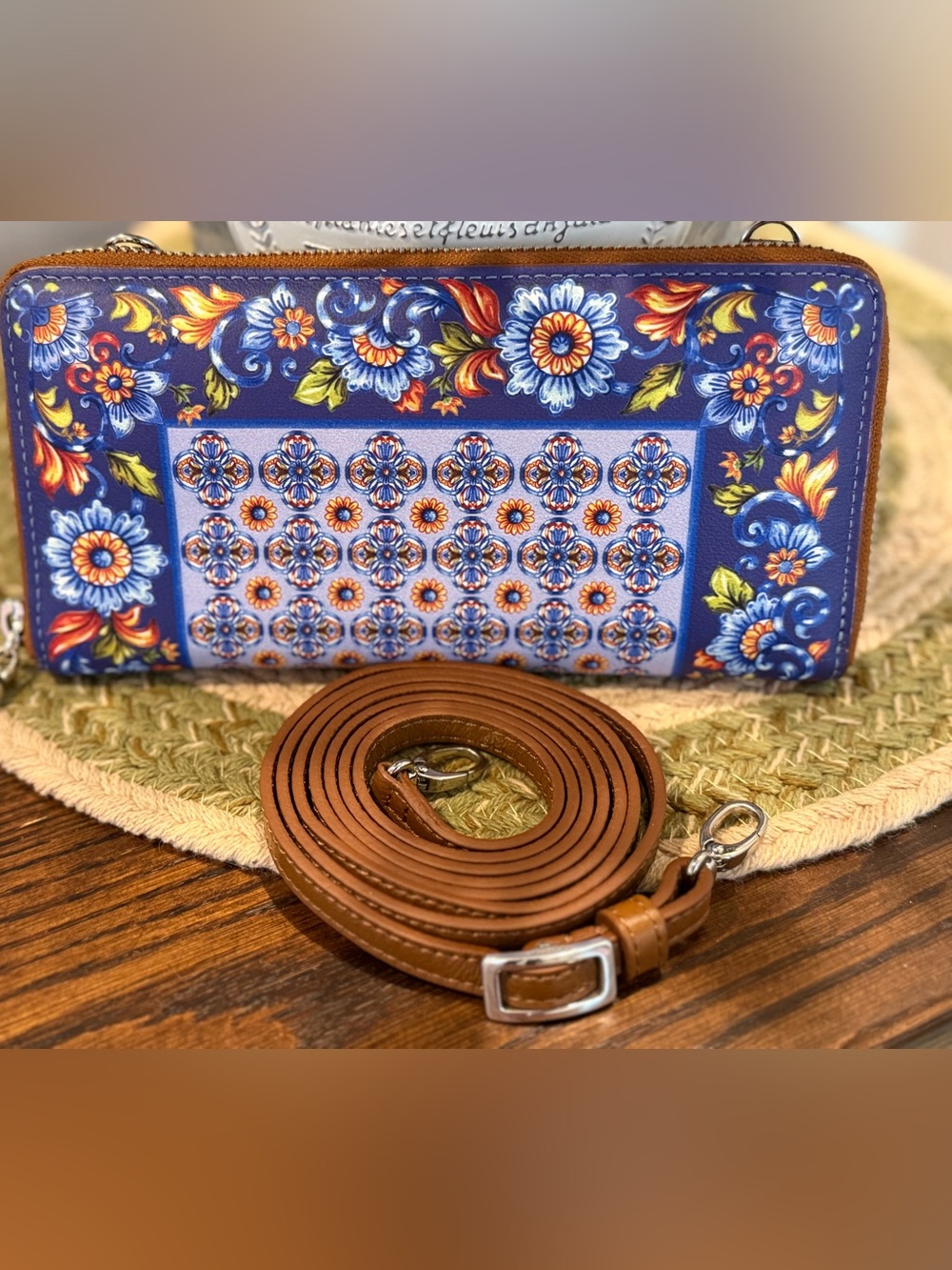 Brighton Beautiful Floral Convertible Wallet